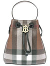 TB Mini Bucket Bag Dark Birch Brown - BURBERRY - BALAAN 3