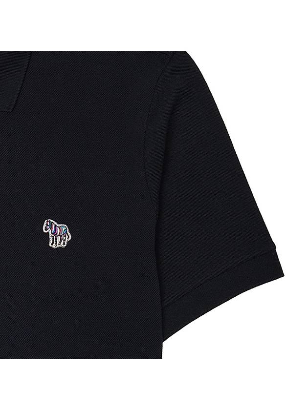 Zebra Short Sleeve Polo Shirt Black - PAUL SMITH - BALAAN 8