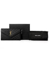 Monogram Matelasse Chain Shoulder Bag Black - SAINT LAURENT - BALAAN 4