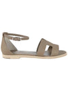 Santorini Sandals Etoupe - HERMES - BALAAN 3