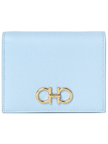 Ferragamo Gancini Women s Bicycle Wallet 22 D780 SKY BLUE 0774982 - SALVATORE FERRAGAMO - BALAAN 1