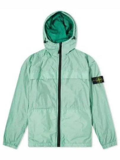 Crinkle Reps Hooded Jacket Light Green - STONE ISLAND - BALAAN 2