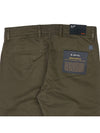 Cotton Slim Fit Satin Straight Pants Dark Green - HUGO BOSS - BALAAN 7