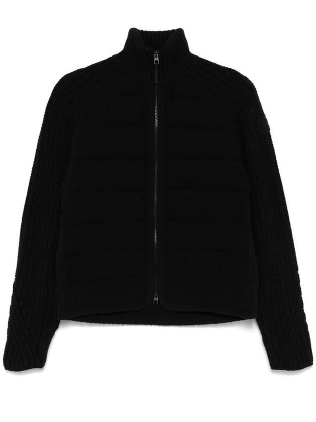 Logo Patch Tricot Cardigan Black - MONCLER - BALAAN 3