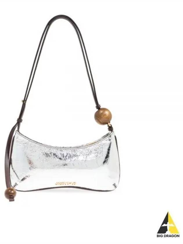 Le Bisou Perle Leather Shoulder Bag Silver - JACQUEMUS - BALAAN 2