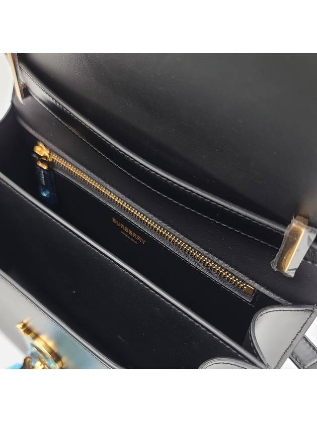 Small Leather TB Shoulder Bag Black - BURBERRY - BALAAN 8