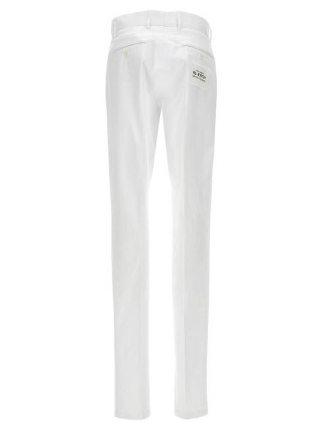 Logo Patch Straight Pants White - DOLCE&GABBANA - BALAAN 3