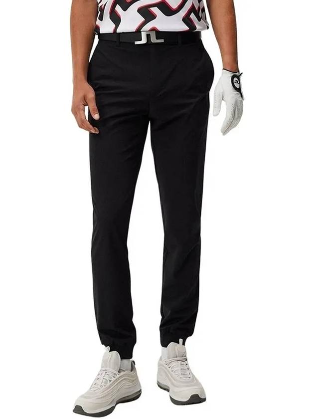 Cuff Mid-Rise Track Pants Black - J.LINDEBERG - BALAAN 3