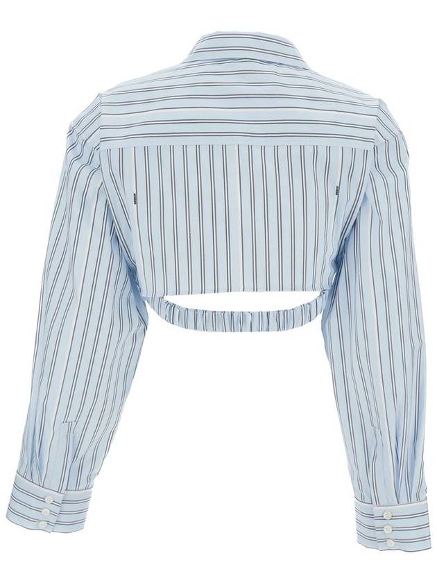 Shirt 233SH04211403FE PRINT BLUE STRIPE BLUE - JACQUEMUS - BALAAN 3