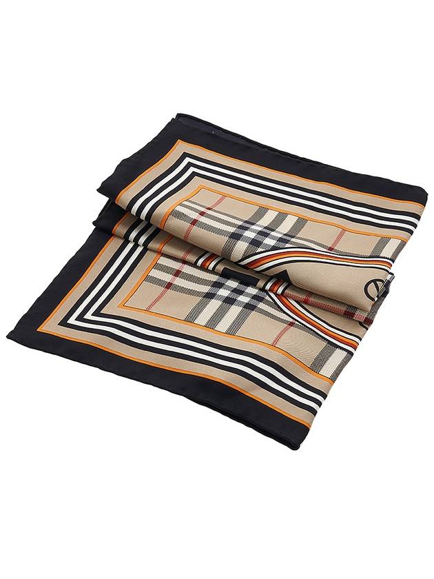 Montage Print Silk Small Square Scarf Archive Beige - BURBERRY - BALAAN 3