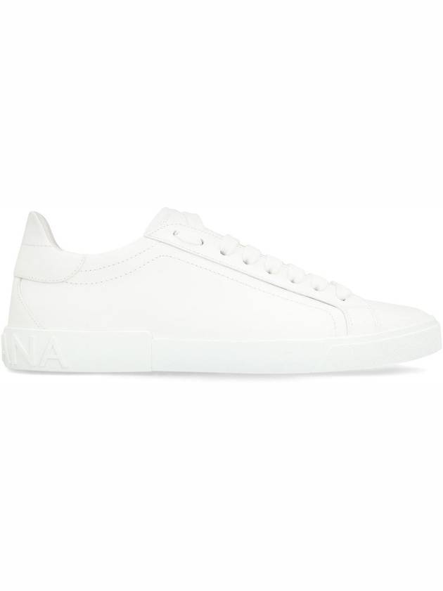 Dolce & Gabbana Portofino Vintage Leather Low-Top Sneakers - DOLCE&GABBANA - BALAAN 2