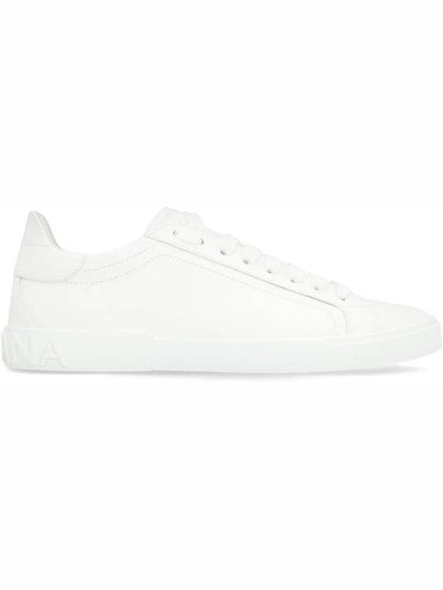 Dolce & Gabbana Portofino Vintage Leather Low-Top Sneakers - DOLCE&GABBANA - BALAAN 2