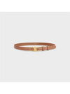 Women's Small Triomphe Smooth Calfskin Belt Brown - CELINE - BALAAN 4