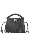 Iris Small Heavy Grain Shoulder Bag Black - MULBERRY - BALAAN 2