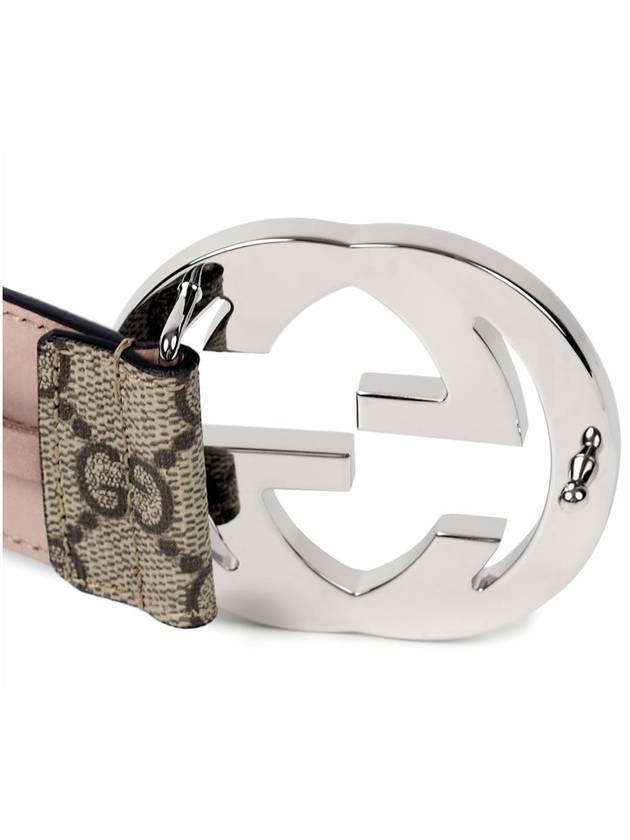 Interlocking GG Buckle Supreme Belt Beige - GUCCI - BALAAN 7