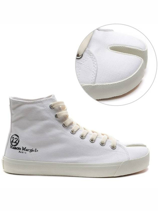 Men's Logo Tabi High Top Sneakers White - MAISON MARGIELA - BALAAN 2