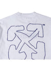 Sketch Logo Cotton T-Shirt OWAA089S23JER0070137 - OFF WHITE - BALAAN 8