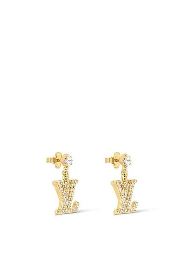 Lady LV Earrings Gold - LOUIS VUITTON - BALAAN 3