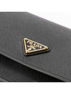 Triangle Logo Leather Mini Bag Black - PRADA - BALAAN 6