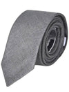 Super 120S Twill Tie Grey - THOM BROWNE - BALAAN 3