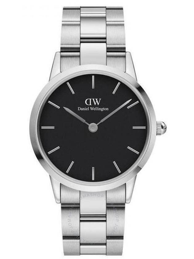 Iconic Link Watch Silver Black - DANIEL WELLINGTON - BALAAN 1