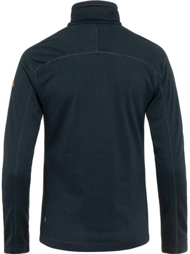 Men's Abisko Lite Fleece Half Zip Sweater Dark Navy - FJALL RAVEN - BALAAN 3