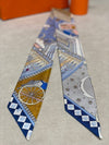 Objets De Curiosite Twilly Scarf Blue - HERMES - BALAAN 4