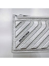 Logo Zipper Card Wallet Silver - BALENCIAGA - BALAAN 4