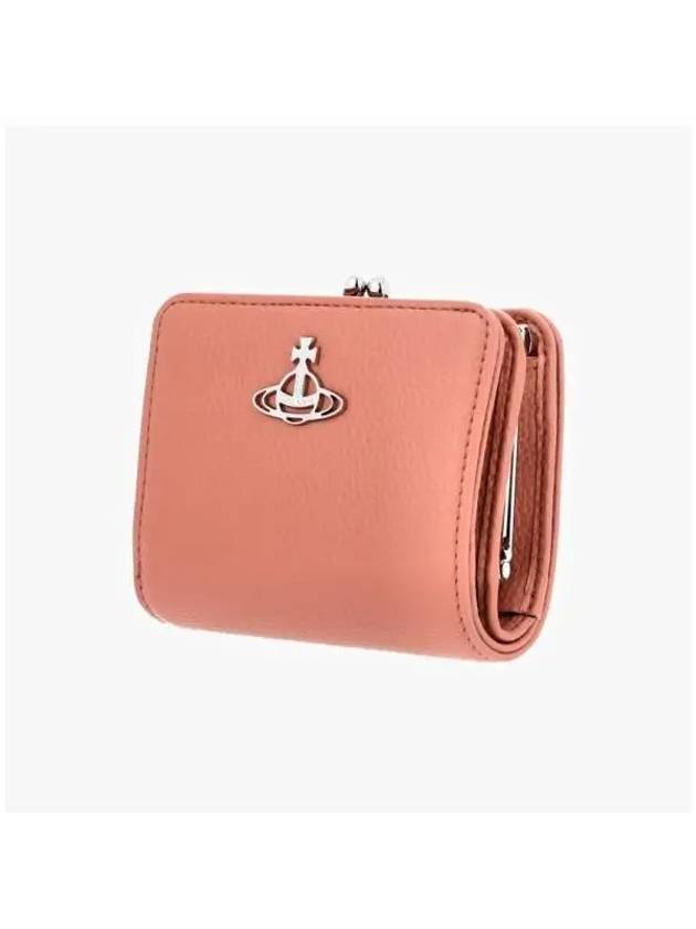 5115002YW S000D G405 Vegan Biogreen Grain Frame Pocket Half Wallet - VIVIENNE WESTWOOD - BALAAN 3