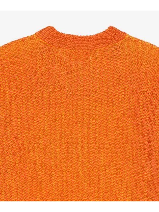 Graphic Circle Print Knit Top Orange - MARNI - BALAAN 5