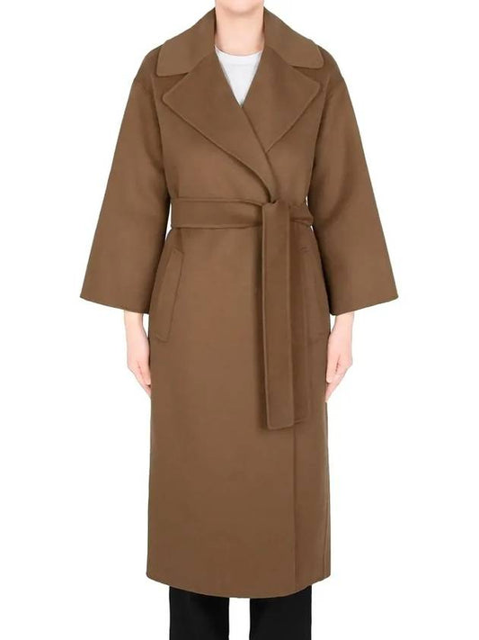 Brown bronze Venice wool robe coat 095 - MAX MARA - BALAAN 1