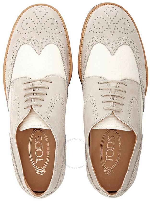 Tods Men's Perforated Two-Tone Nubuck Oxford Brogues, Brand Size 6 ( US Size 7 ) - TOD'S - BALAAN 3