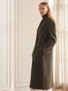 Raccoon Wool Handmade Double Coat Khaki C1WCT01 - CALLAITE - BALAAN 4