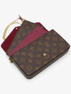 Felicie Pochette Monogram Shoulder Bag Fuchsia Brown - LOUIS VUITTON - BALAAN 4