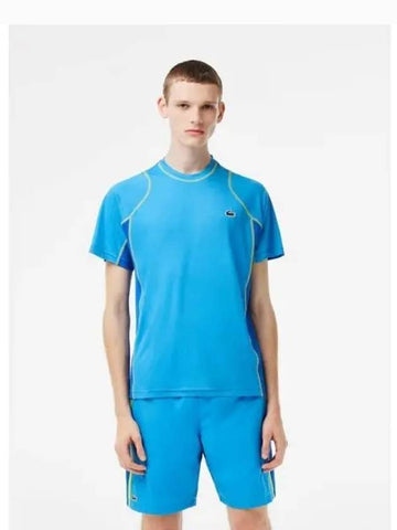 Men s side color combination short sleeved T shirt TH5198 53G CDD Domestic product GQ2N23033172278 - LACOSTE - BALAAN 1