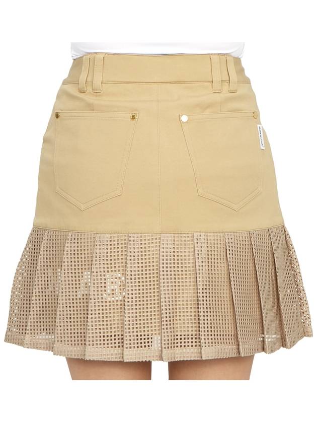 Golf Wear Women s Mini Pleated Skirt MLW 3B AE06 BEIGE - MARK & LONA - BALAAN 8