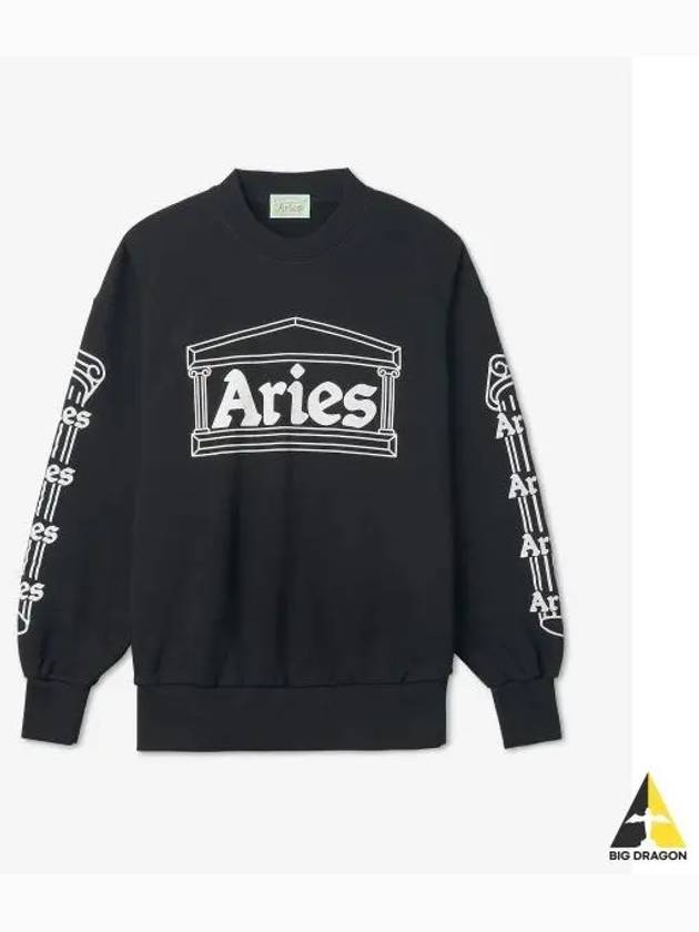 Column Sweatshirt Black FTAR20001BLK - ARIES - BALAAN 1