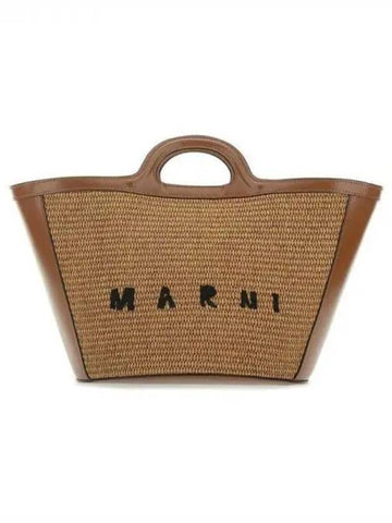 Tropicalia logo raffia tote bag 270892 - MARNI - BALAAN 1