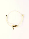 GOLD COMMITMENT IVORY CORD BRACELET - GAMAN - BALAAN 1