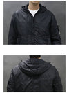 Garment Dyed Micro Yarn Hooded Jacket Black - STONE ISLAND - BALAAN 9