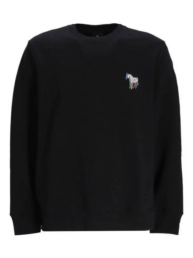 Zebra Printing Regular Fit Sweatshirt Black - PAUL SMITH - BALAAN 2