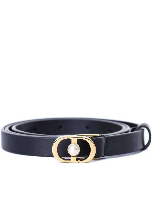 30 Montaigne Jolie 15MM Smooth Calfskin Belt Black - DIOR - BALAAN 3