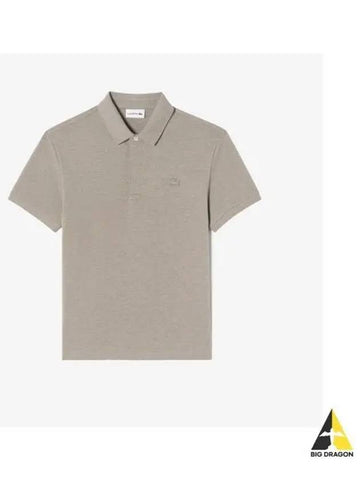 Men s PARIS Short Sleeve Polo Light Brown - LACOSTE - BALAAN 1