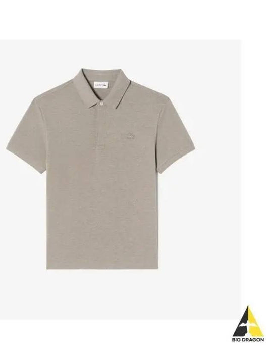 Men s PARIS Short Sleeve Polo Light Brown - LACOSTE - BALAAN 1