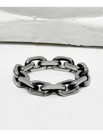 Black Line Chain Ring Black Silver - BLESSED BULLET - BALAAN 2