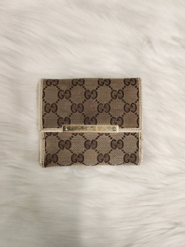 Women s GG Supreme Jacquard Half Wallet 112664 Condition B - GUCCI - BALAAN 1