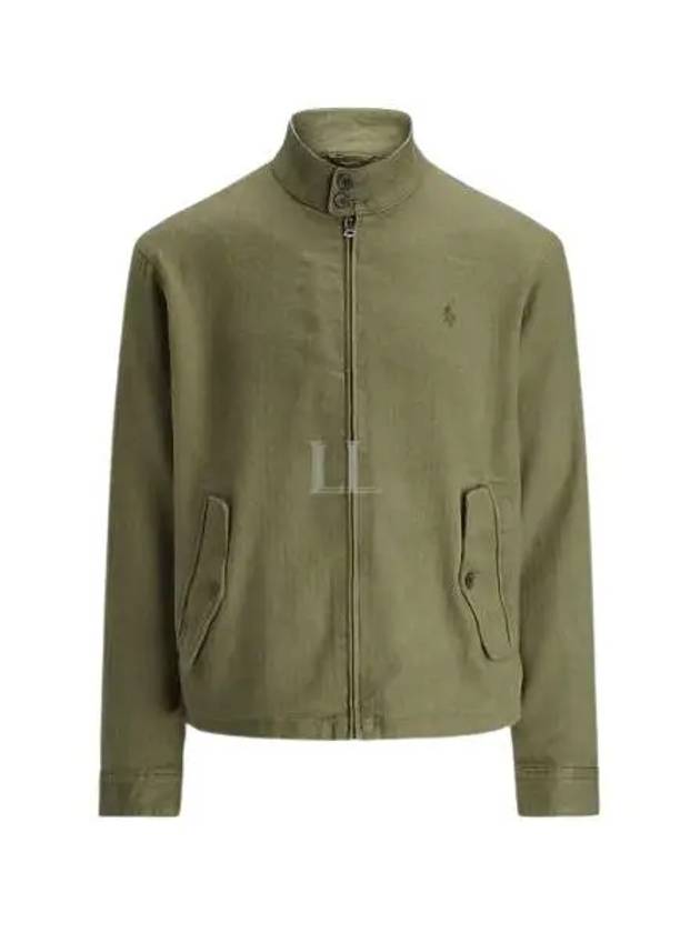 Embroidered Pony Linen Jacket Green - POLO RALPH LAUREN - BALAAN 2