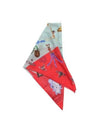 Heart Jeweled Square Silk Scarf Red - VIVIENNE WESTWOOD - BALAAN 2