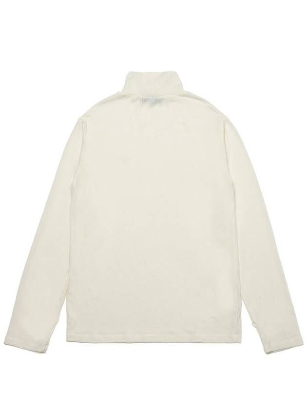 Women's Wool Jersey Turtleneck White - MOTH - BALAAN 4