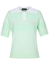 color combination tissue modified collar short sleeve knit TWSRM6121 820 - TAYLORMADE - BALAAN 7